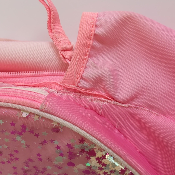 Kids Gap Pink Ombre Glitter Heart Backpack - Picture 11 of 12